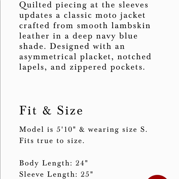 AG Larissa Moto leather jacket, studded true black - Picture 13 of 13